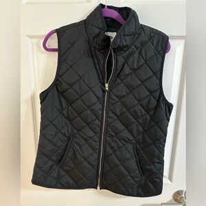 Old Navy Black Quilted Vest